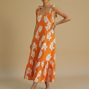 Anthropologie Exquise Mermaid Boho Fairycore Phoebe Flounce Dress XL